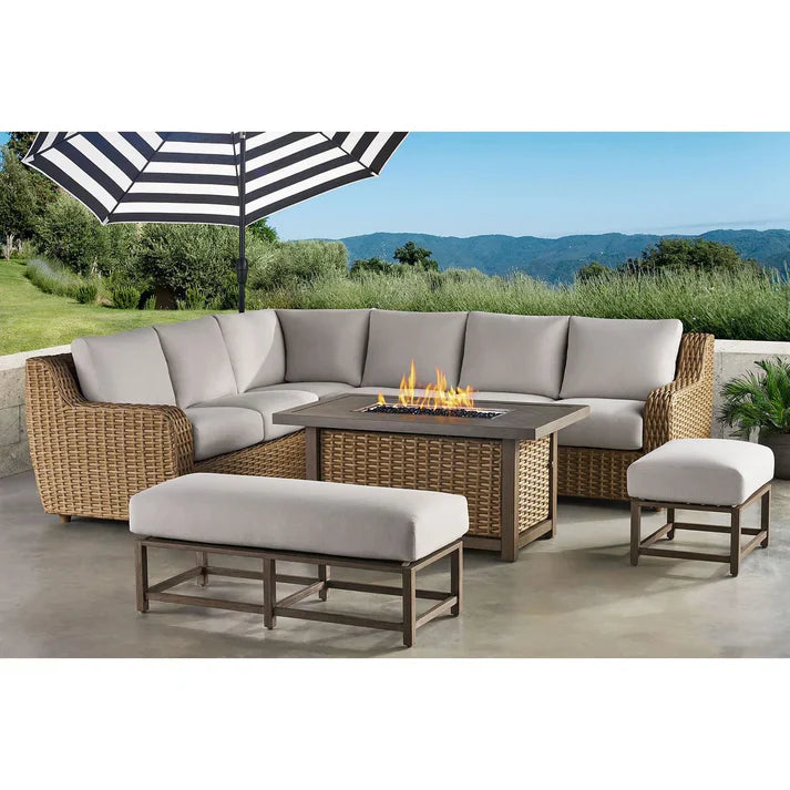 🔥Summer Sale 🔥Member's Mark Athena Sectional with Sunbrella Fabric, 7pc