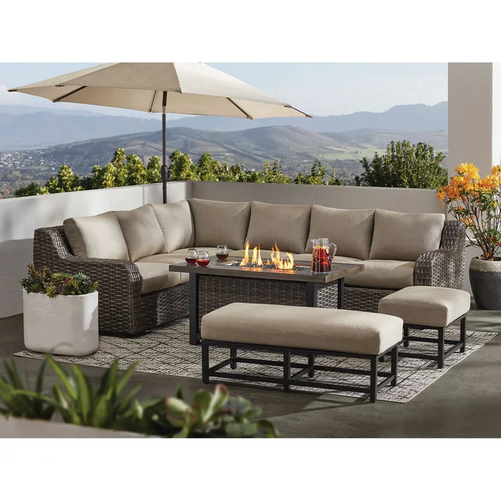 🔥Summer Sale 🔥Member's Mark Athena Sectional with Sunbrella Fabric, 7pc