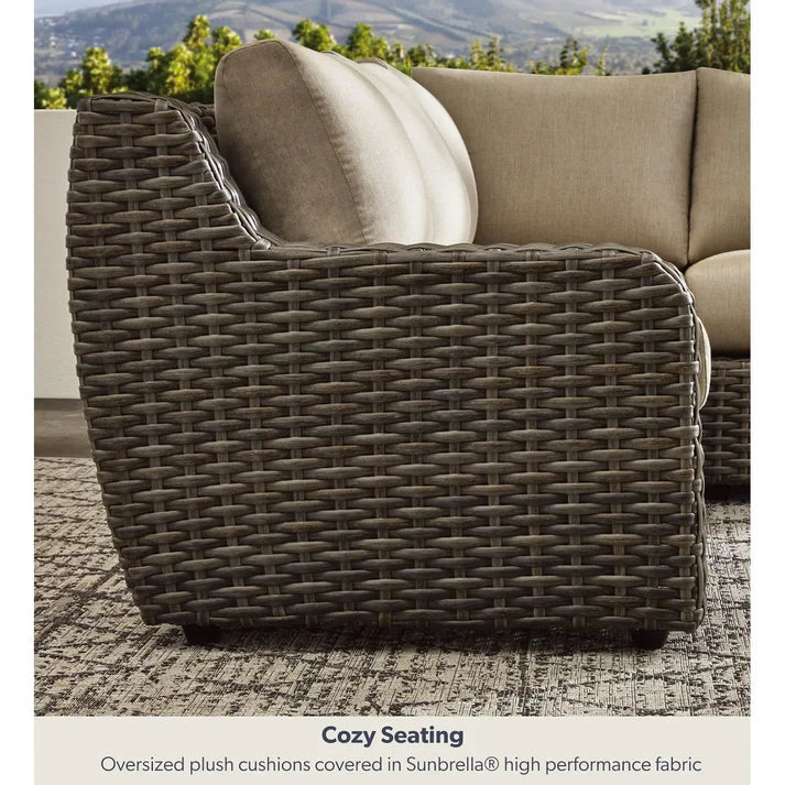 🔥Summer Sale 🔥Member's Mark Athena Sectional with Sunbrella Fabric, 7pc