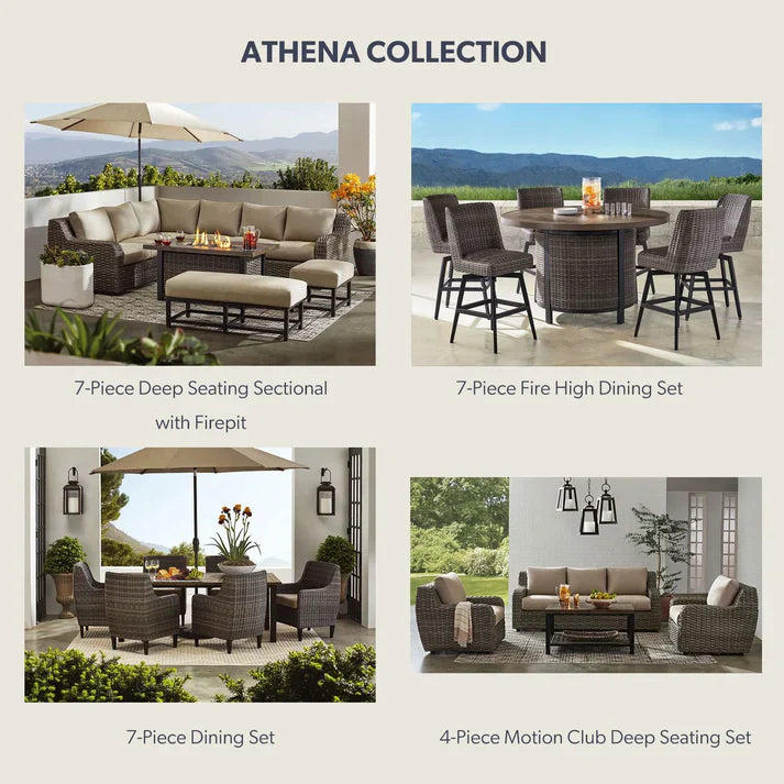 🔥Summer Sale 🔥Member's Mark Athena Sectional with Sunbrella Fabric, 7pc