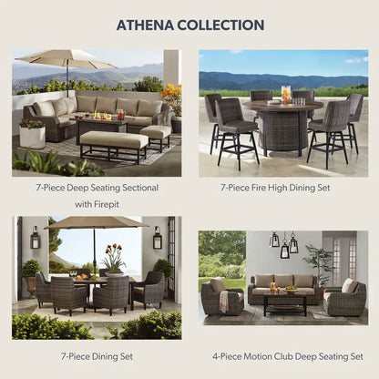 🔥Summer Sale 🔥Member's Mark Athena Sectional with Sunbrella Fabric, 7pc